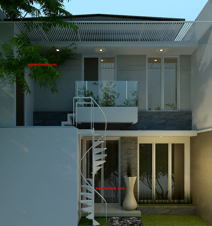 Denah Rumah  Minimalis  Model  Rumah  2  Lantai 