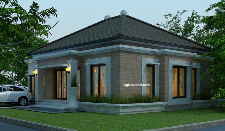 Desain Rumah  Bali  Modern  Model rumah  4 Tampak