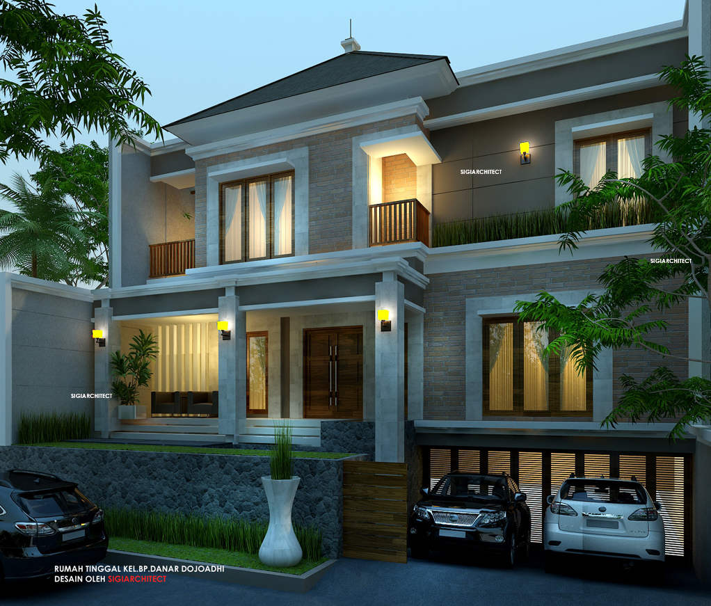 Desain Rumah Bali Modern Semi Basement
