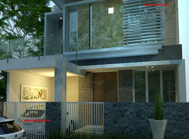 Denah Rumah Minimalis Tropis | Model Rumah 2 Lantai