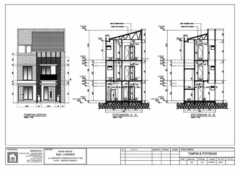  Denah  Rumah Kost 3  Lantai  Rumah 2 Lantai 