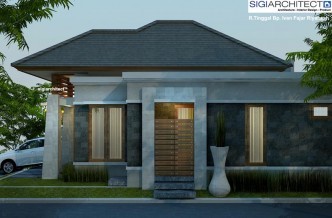 desain rumah type 54-60 | model rumah 1 lantai bali modern