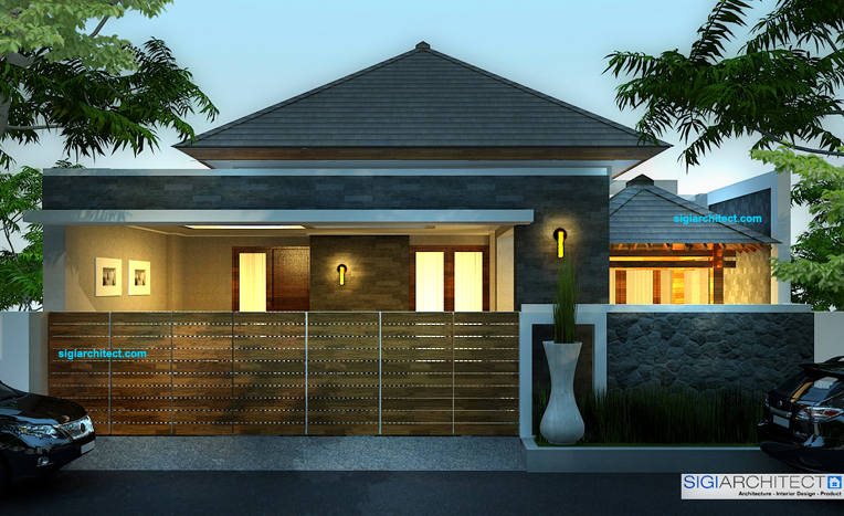  Rumah  Modern  Minimalis 200M2 Tropis 