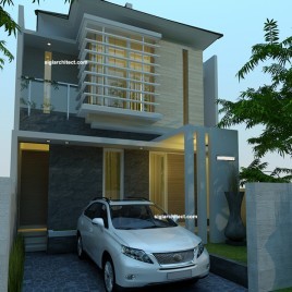 Desain Rumah Bali Modern Semi Basement
