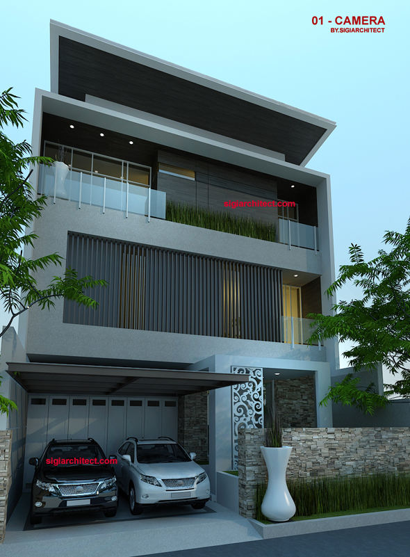  Rumah  Mewah  3  Lantai  Modern Minimalis 