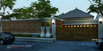 Desain Rumah Joglo  Model Villa Tropis 1 Lantai Type 300 M2