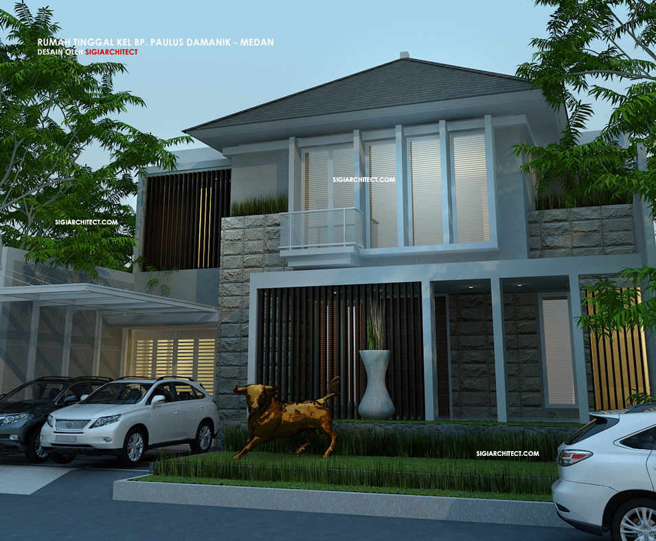  Desain  Rumah  Modern  Minimalis  2  Lantai  Type 500 M2