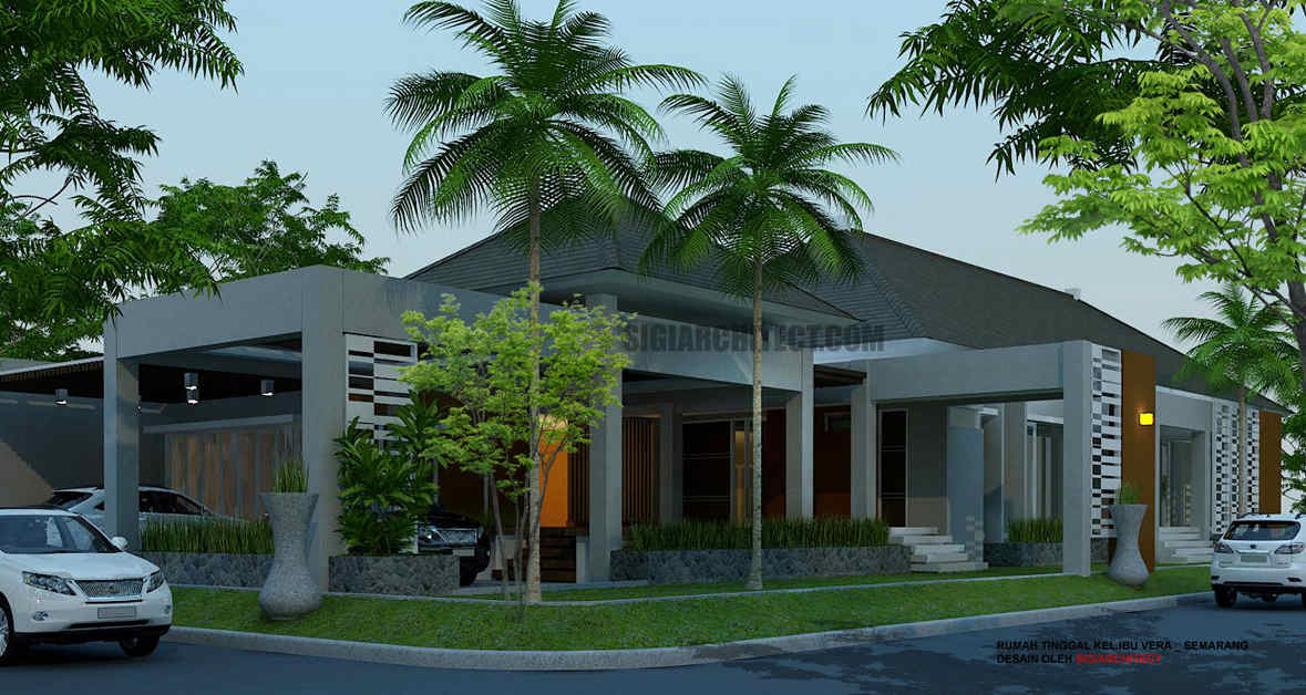 Gambar Desain Taman  Didalam Rumah Rumah XY