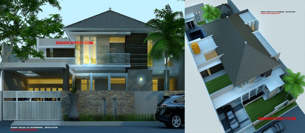 Jasa Desain Rumah Tropis Minimalis - House Q