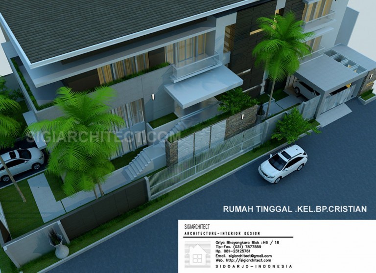 RUMAH mewah MINIMALIS 3 LANTAI_RUMAH POJOK