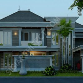 Desain Fasad Rumah  Tropis Minimalis 