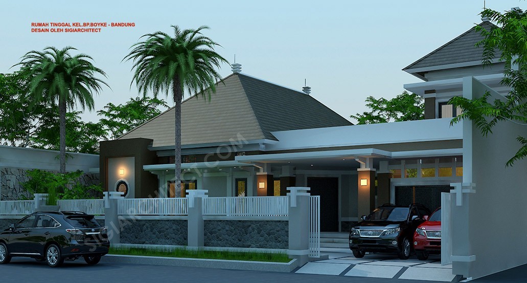 Rumah Bandung Tempo Dulu 2 Lantai dengan Taman Luas