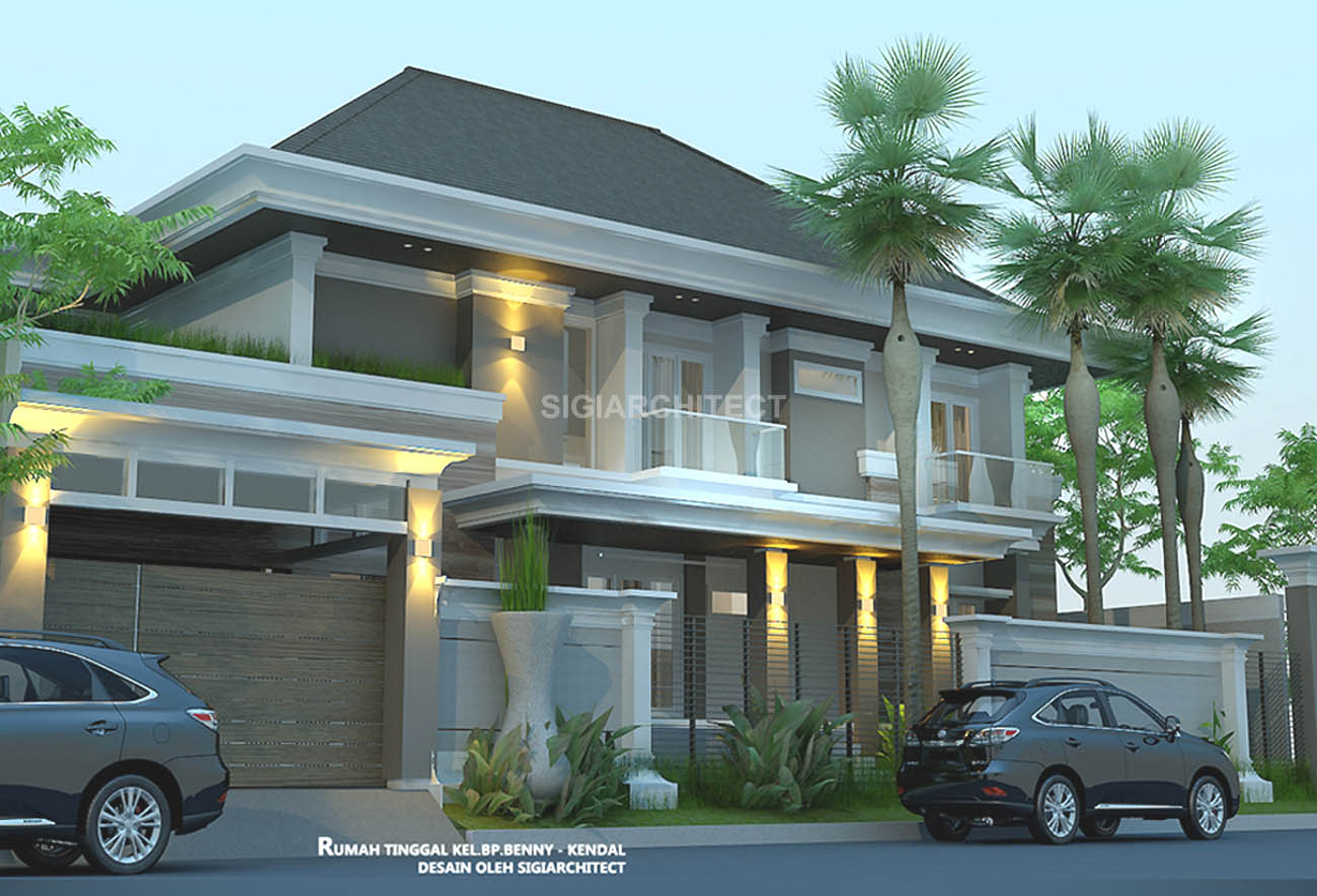 Rumah Mewah dengan Kolam Renang _Tampak
