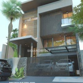 Model Rumah Split 3 Lantai