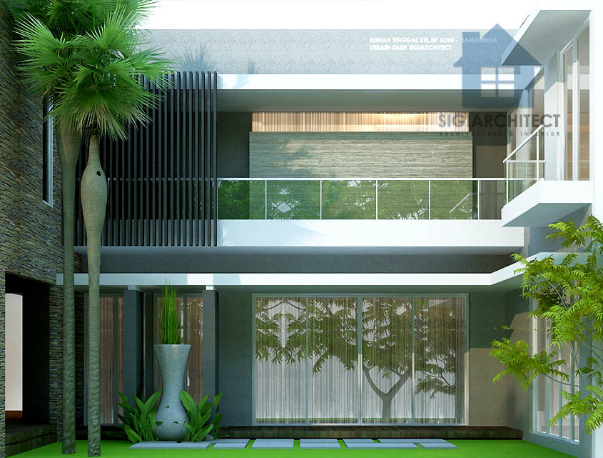 Desain Rumah  Minimalis  2 Lantai Modern  2020  Rumah  Kantor