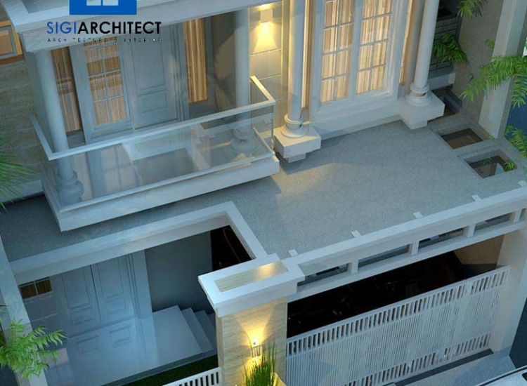 Jasa Arsitek Rumah Klasik 2 Lantai Tipe 250 M2, Desain Rumah Mewah
