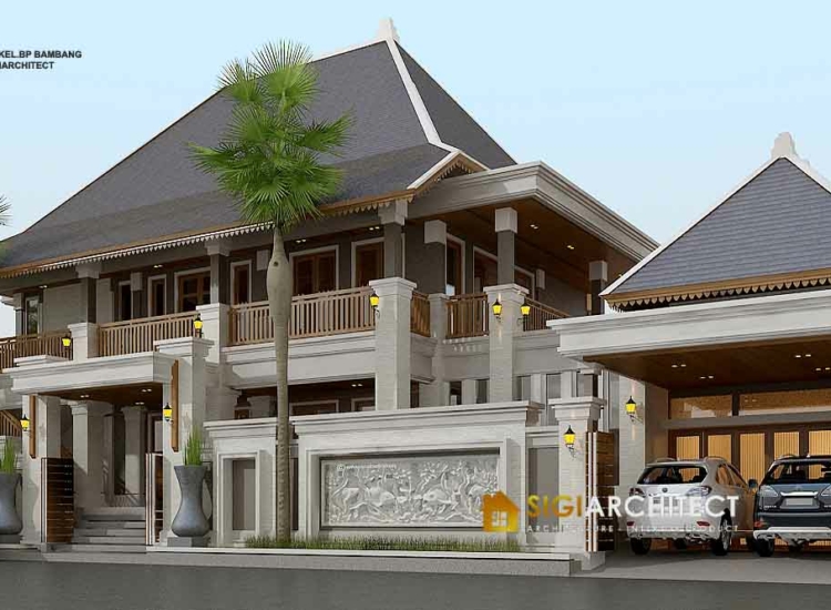 Rumah Joglo Adat Jawa Palembang Sumatera 2 Lantai