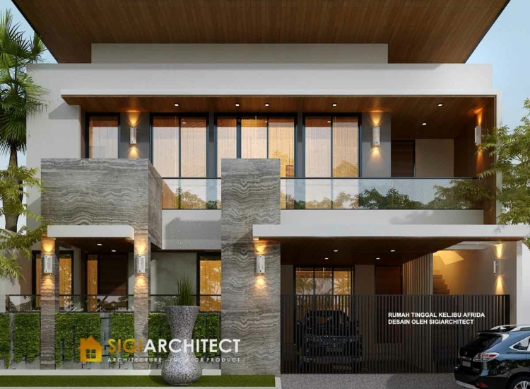 Desain Rumah Mewah 2 Lantai 300 M2 Minimalis Tropis