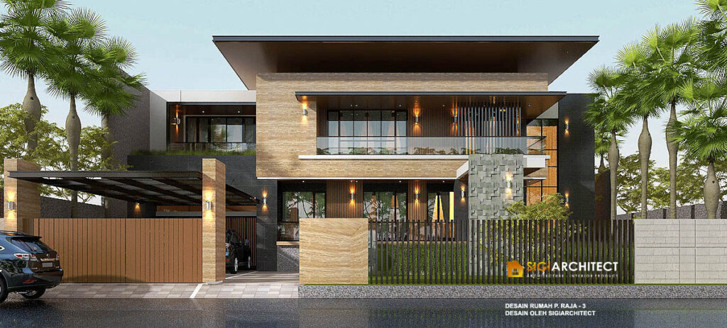 model rumah minimalis modern 2 lantai desain 2024