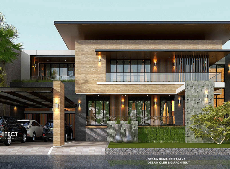 Model Rumah 2 Lantai Minimalis Modern 2024