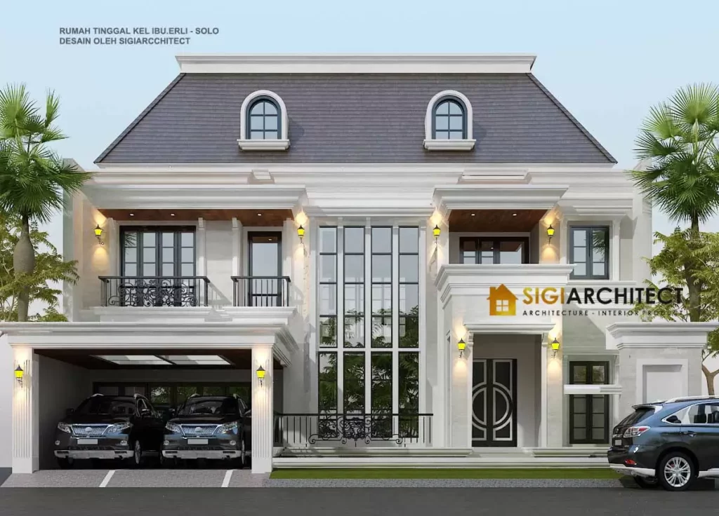 Desain Rumah American Klasik Ibu Erli 2