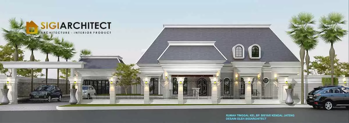 Desain rumah klasik american Bp Bisyar 2