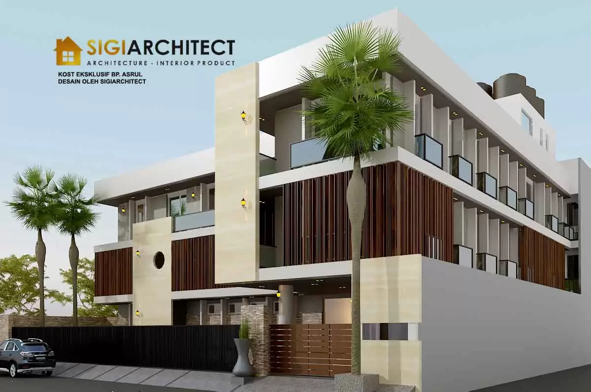 desain kos kamar mandi dalam 2 lantai sigiarchitect 2025