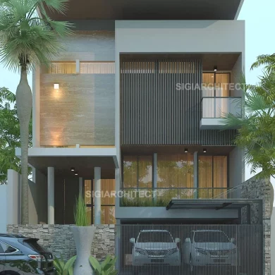 arsitek model rumah 3 lantai minimalis modern