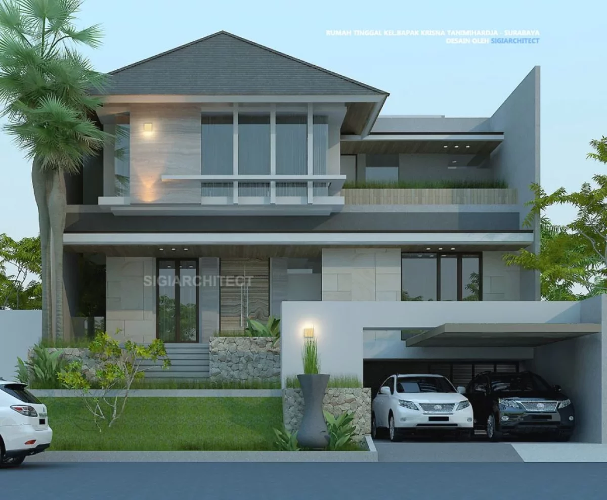 model rumah tropis minimalis bp krisna 2